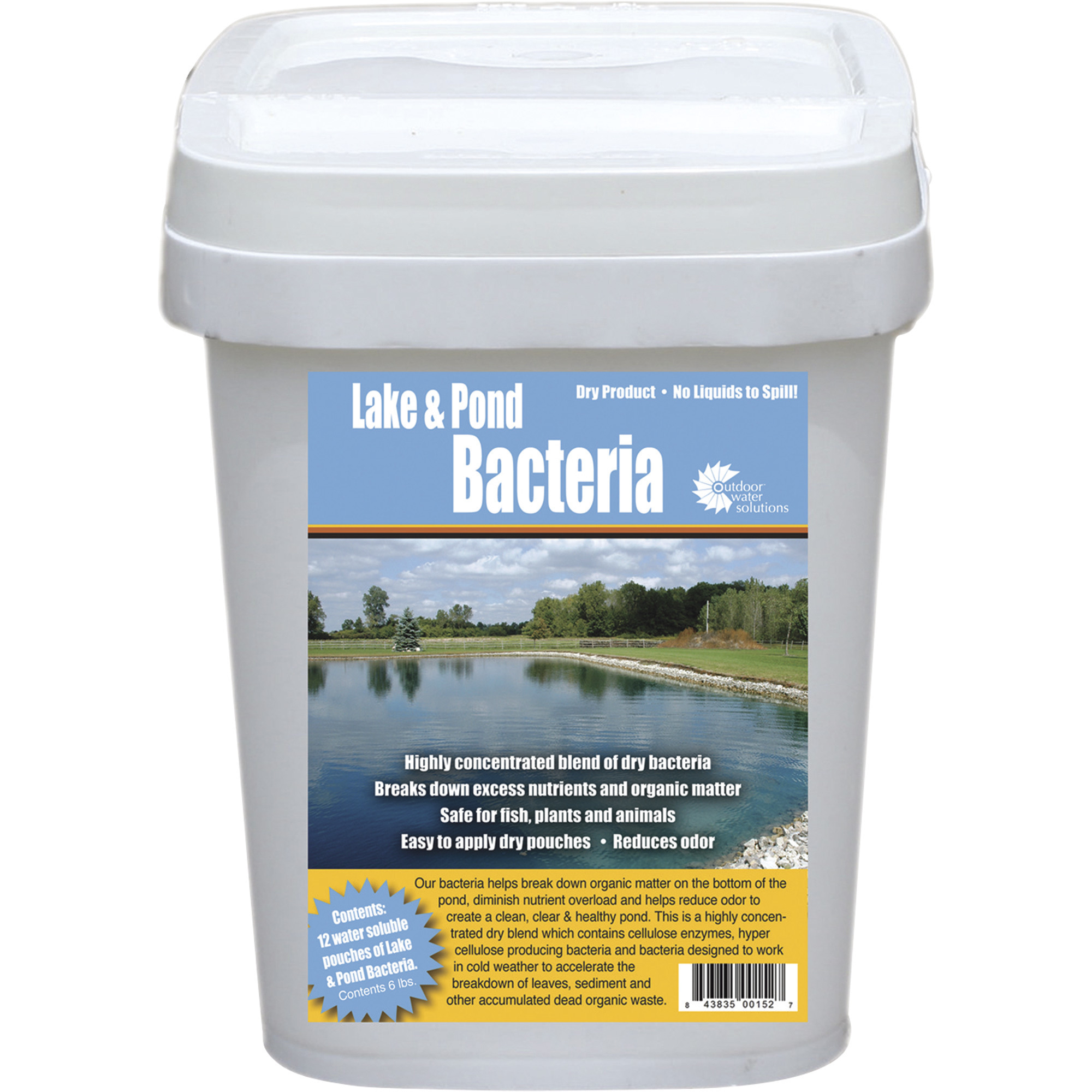 Outdoor Water Solutions Water-Clearing Bacteria, 24 Pack, 8oz. Pouches, Model# PSP0074